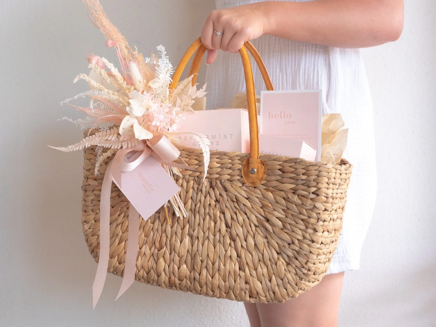 Grateful Basket - Preserved Blooms