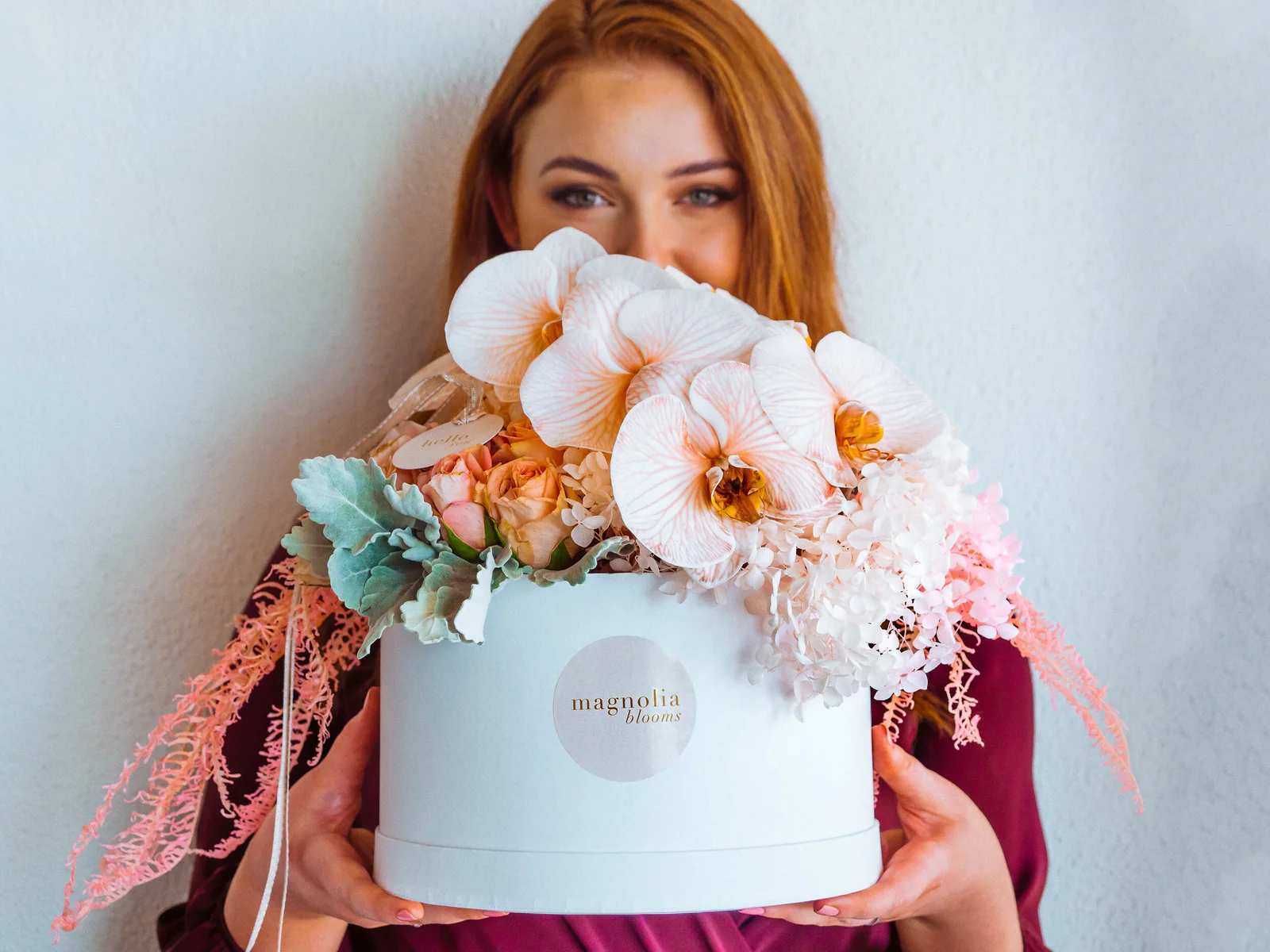 Signature Magnolia Blooms arrangement